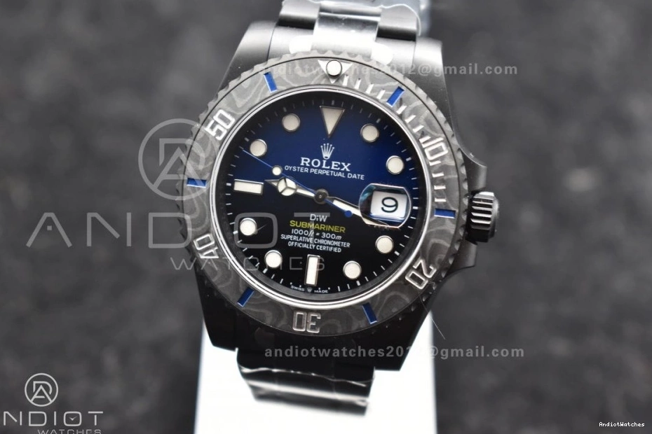 Submariner on DLC Black 1:1 Dial Lightweight DLC Edition Sandblasted Blue Best DIW Bracelet VS VSF 1157 0516